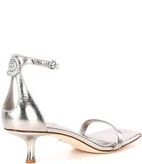 Antonio Melani x Elizabeth Damrich Sissy Leather Cutout Shell Dress Sandals