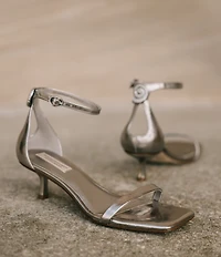 Antonio Melani x Elizabeth Damrich Sissy Leather Cutout Shell Dress Sandals