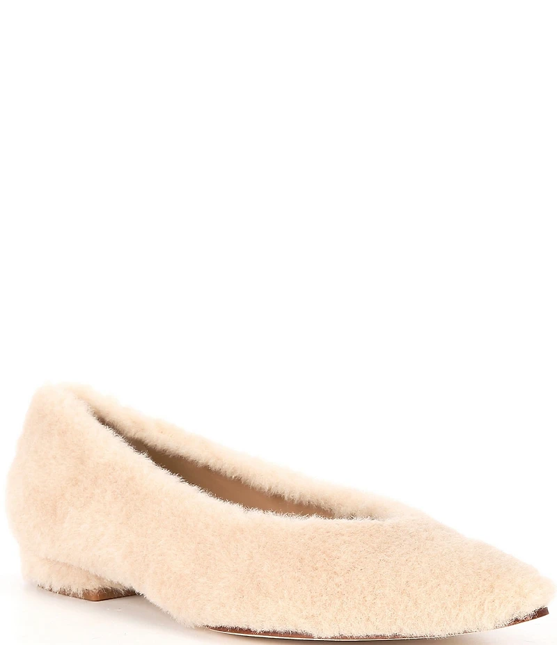 Antonio Melani x Elizabeth Damrich Sofa Fluffy Faux Fur Flats