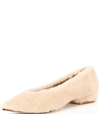 Antonio Melani x Elizabeth Damrich Sofa Fluffy Faux Fur Flats