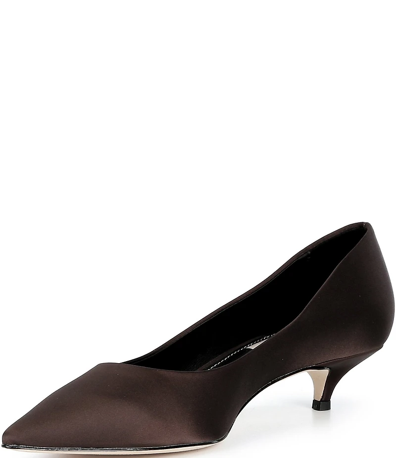 Antonio Melani x Kristen Nichols Vendome Satin Kitten Heel Pumps