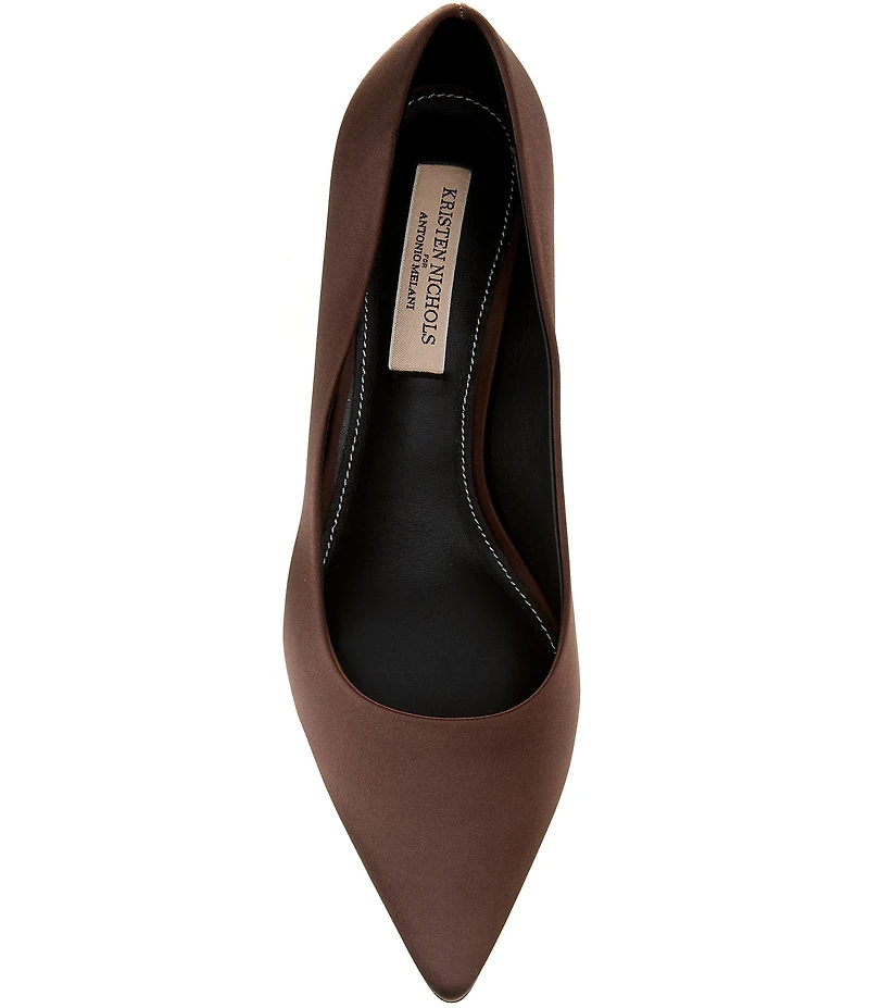 Antonio Melani x Kristen Nichols Vendome Satin Kitten Heel Pumps