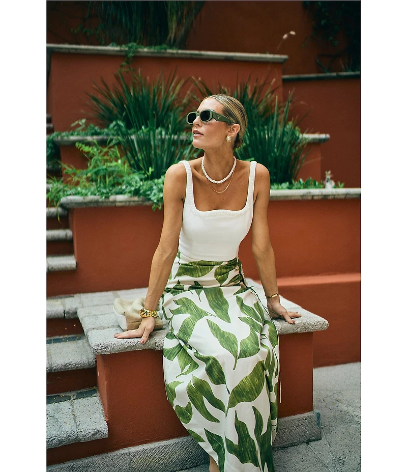 Antonio Melani x M.G. Style Abbie Sweetheart Neck Sleeveless Crop Top