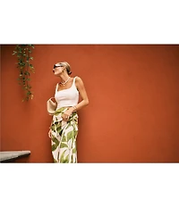 Antonio Melani x M.G. Style Abbie Sweetheart Neck Sleeveless Crop Top