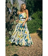 Antonio Melani x M.G. Style Lamar Printed Two Piece Poplin Blouse & Skirt Set
