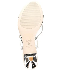 Antonio Melani x M.G. Style Leo Leather Shell Ornamented Dress Sandals