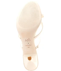 Antonio Melani x M.G. Style Leo Leather Shell Ornamented Dress Sandals