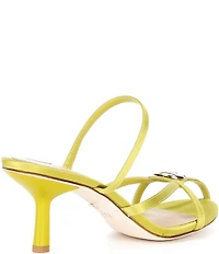 Antonio Melani x M.G. Style Leo Satin Shell Ornamented Dress Sandals