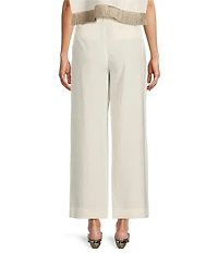 Antonio Melani x M.G. Style Page Woven Straight Leg Coordinating Pleated Ankle Pants