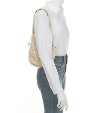 Antonio Melani x M.G. Style Pearl Sands Slouchy Drawstring Bucket Bag