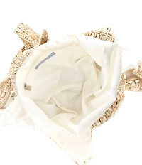 Antonio Melani x M.G. Style Pearl Sands Crochet Slouchy Tote