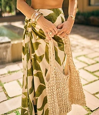 Antonio Melani x M.G. Style Pearl Sands Crochet Slouchy Tote
