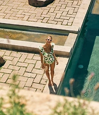 Antonio Melani x M.G. Style Ravello Bonded Ruffle One Piece Swimsuit