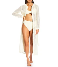 Antonio Melani x M.G. Style Salty Sands Crochet Maxi Dress Swim Cover Up