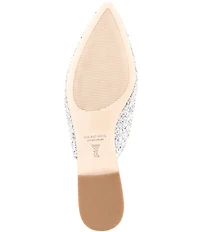Antonio Melani x The Nat Note Estrella Textured Ornamented Bow Dress Mules