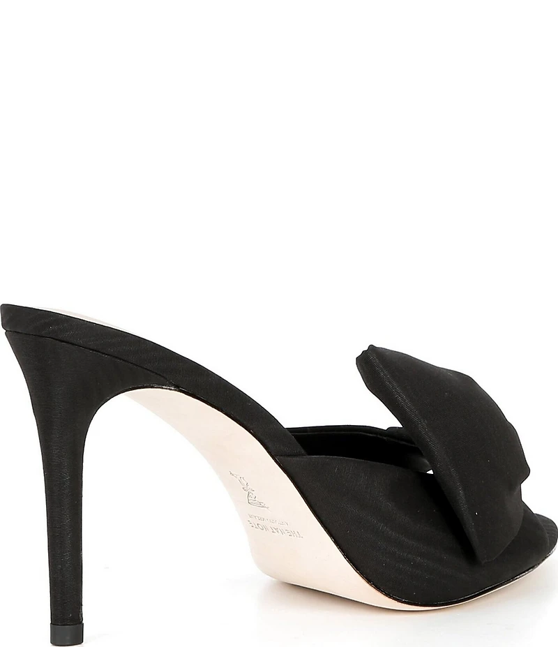 Antonio Melani x The Nat Note Julieta Textured Bow Detail Dress Slide Sandals