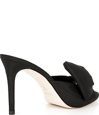 Antonio Melani x The Nat Note Julieta Textured Bow Detail Dress Slide Sandals