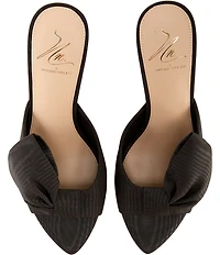 Antonio Melani x The Nat Note Julieta Textured Bow Detail Dress Slide Sandals