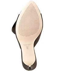 Antonio Melani x The Nat Note Julieta Textured Bow Detail Dress Slide Sandals