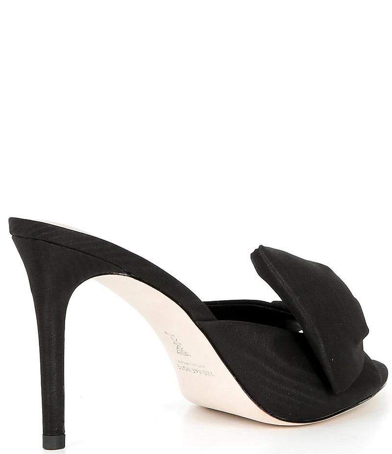 Antonio Melani x The Nat Note Julieta Textured Bow Detail Dress Slide Sandals