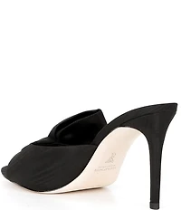 Antonio Melani x The Nat Note Julieta Textured Bow Detail Dress Slide Sandals