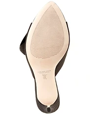 Antonio Melani x The Nat Note Julieta Textured Bow Detail Dress Slide Sandals