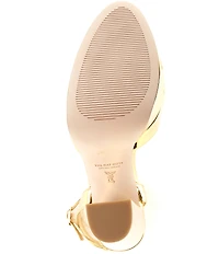 Antonio Melani x The Nat Note Pia Mirror Metallic Platform Pumps