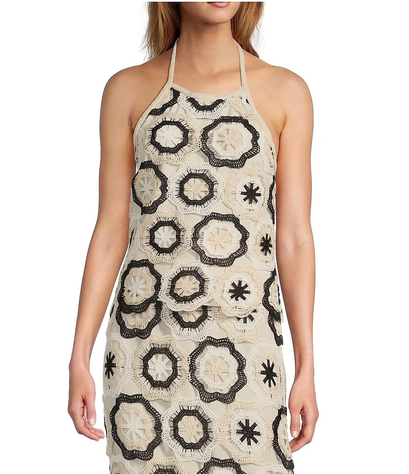 Antonio Melani x Style by Simkins Somers Crochet Top & Skirt Set