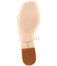 Antonio Melani x Stephanie Covington Aida Leather Double Band Disk Flat Sandals