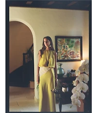 Antonio Melani x Stephanie Covington Allison Satin Mid-Rise Slip Coordinating Maxi Skirt