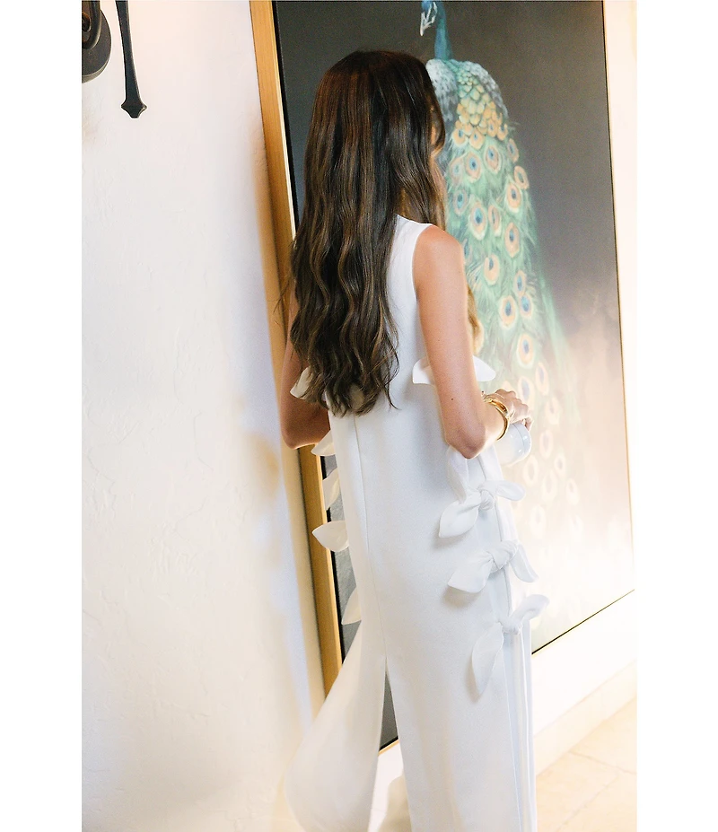 Antonio Melani x Stephanie Covington Danielle Crepe High-Rise Flat Front Wide Leg Coordinating Pants