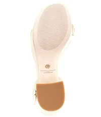 Antonio Melani x Stephanie Covington Lucy Linen Fabric Disk Platform Sandals