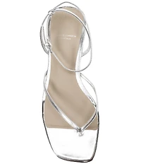 Antonio Melani x Stephanie Covington Mary Leather Ankle Strap Thong Flat Sandals