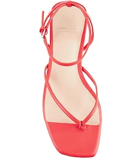 Antonio Melani x Stephanie Covington Mary Leather Ankle Strap Thong Flat Sandals