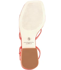 Antonio Melani x Stephanie Covington Mary Leather Ankle Strap Thong Flat Sandals