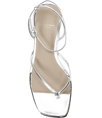 Antonio Melani x Stephanie Covington Mary Leather Ankle Strap Thong Flat Sandals