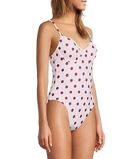 Antonio Melani x Stephanie Covington Meryl Polka Dot Underwire One Piece Swimsuit