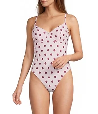 Antonio Melani x Stephanie Covington Meryl Polka Dot Underwire One Piece Swimsuit