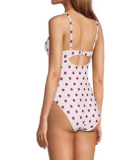 Antonio Melani x Stephanie Covington Meryl Polka Dot Underwire One Piece Swimsuit