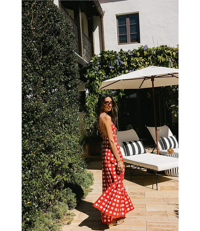 Antonio Melani x The Nat Note Delfina Color Block Taffeta Strapless Sheath  Bow Maxi Dress at CoolSprings Galleria in Franklin, TN