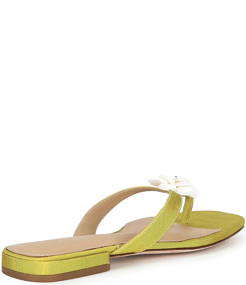 Antonio Melani x Stephanie Covington Rosa Floral Ornamented Flat Sandals