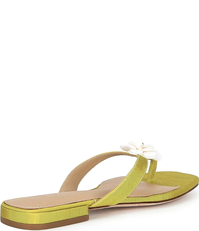 Antonio Melani x Stephanie Covington Rosa Floral Ornamented Flat Sandals
