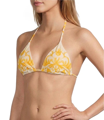 Antonio Melani x Stephanie Covington Sonia Scarf Placement Print Triangle Swim Top