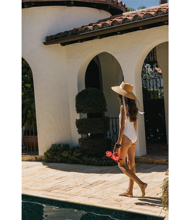 Antonio Melani x Stephanie Covington Vanessa Whipstitch Detail Classic One Piece Tank Swimsuit
