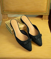 Antonio Melani x Style Bungalow Chez Fabric Bow Detail Mules