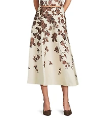 Antonio Melani x Style Bungalow Chintz Floral Canvas Side Pocket A-Line Skirt