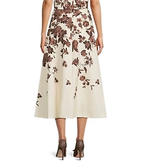 Antonio Melani x Style Bungalow Chintz Floral Canvas Side Pocket A-Line Skirt