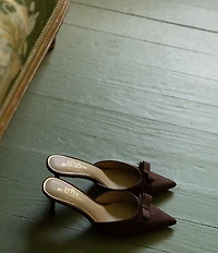 Antonio Melani x Style Bungalow Lido Fabric Bow Detail Dress Mules