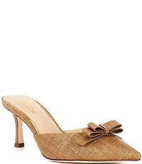 Antonio Melani x Style Bungalow Lido Raffia Bow Detail Dress Mules