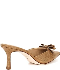 Antonio Melani x Style Bungalow Lido Raffia Bow Detail Dress Mules